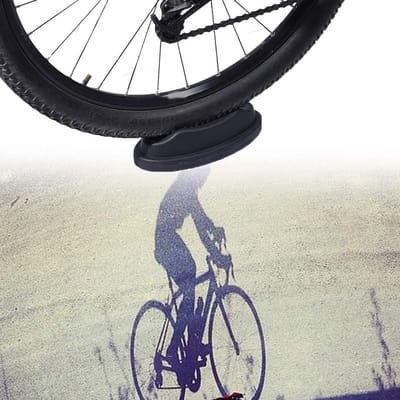 Fiets Riser Voorwiel - Fietsblok Trainer - Indoor Fietsen - Beschermt Vloer - 22.8 x 11.8 x 5.7 cm - Zwart