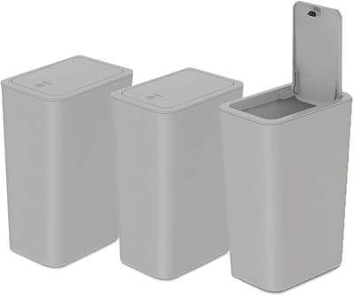 Unyqoos® Kleine en Ruimtebesparende Vuilnisbak met Handige Pop-Up Deksel voor Thuis en Kantoor