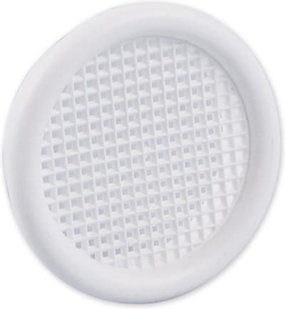 Nedco BV Ventilatierooster ø 45mm met kraag PS, kunststof wit
