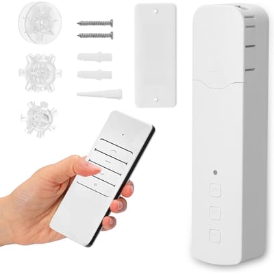 Tuya WIFI M515EGWT moteur de rideau de perles de traction Intelligent maison intelligente vie domestique hôtel EU Plug blanc