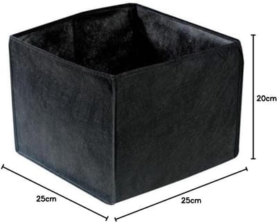 Plantenmand - Kweekmand Bodembedekker - Vijver Beplanting - Zelfnivellerend - 25x25x20cm - Zwart