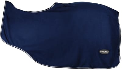 Pagony Fleece Uitrijdeken - Paardendeken - Maat: Cob - Donkerblauw - Polyamide
