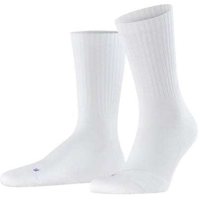 FALKE Run Rib Crew lichte padding katoen functioneel materiaal Sokken unisex wit - maat 39-41