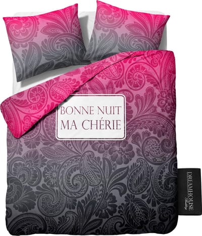 Dreamhouse Bedding Ma Cherie - Dekbedovertrekset - Lits-Jumeaux - 240x200/220 cm + 2 kussenslopen 60x70 cm - Roze