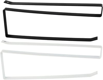 Thijox - Keukenrolhouder zonder boren, set van 2 metalen keukenrolhouders, praktisch en ruimtebesparend design in zwart en wit, ideaal voor keuken en