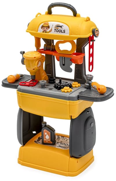 Baby Mix gereedschapskoffer 3-in-1 28-delig - Speelgoedkoffer