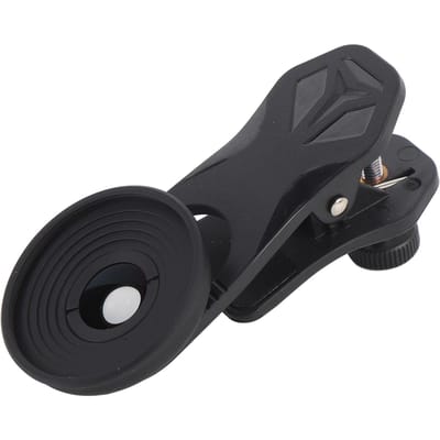 Telefooncamera 10x Macrolens Professionele Clip-on Macrofotografie Lens voor Galaxy Dubbel Enkel black
