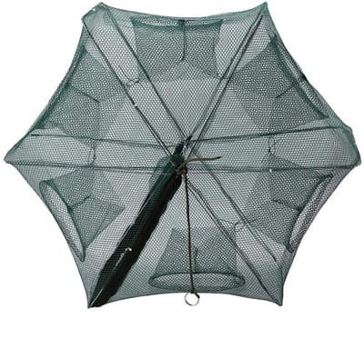 Dailygoods- Visnet Gevouwen - 6/12 Gaten - Opvouwbaar - Nylonmateriaal - Sterk en Duurzaam - Gemakkelijk te Gebruiken - Uniek Ontwerp - Netval