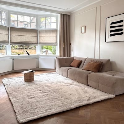 Hoogpolig vloerkleed Furr beige - Interieur05 - 80 x 140 cm - (XS)