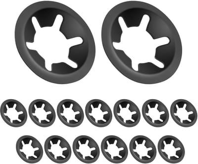 15 Stuks M10 Starlock Ringen van 65 Mn Manganese Staal, Voorzien van Binnenste Tanden, Ideaal voor Bevestigen en Klemmen