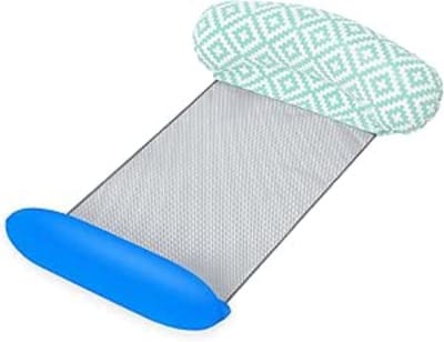 RWB® Waterhangmat - Waterhangmat Volwassenen - Luchtmatrassen Zwembad Lounge - Blauw - 124cm x 80cm x 22cm