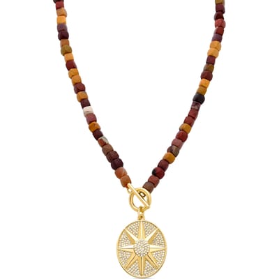 Luxenter 925 sterling zilveren ketting met glanzende zirkonia, afgewerkt met 18-karaats geelgoud - Smik