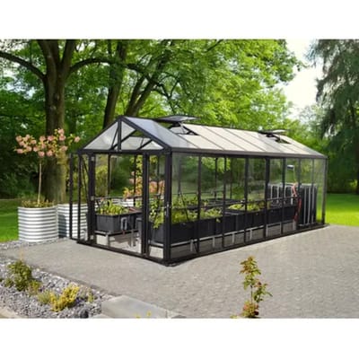 Vitavia Tuinkas Zeus Comfort 15700 - Veiligheidsglas 3mm - Zwart - 258x614x250cm