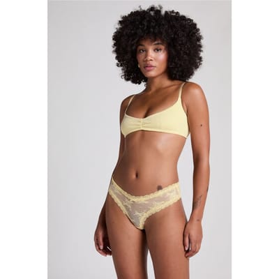 Hunkemöller Brazilian V-shape Mesh Geel