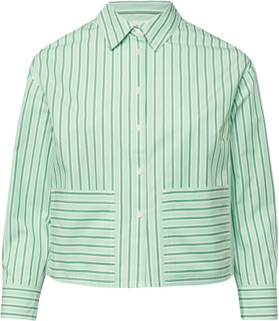 s.Oliver - female - Kortere poplin blouse in een ontspannen pasvorm