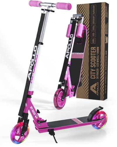 Apollo LED-stadscooter met vering Scooter Skyracer