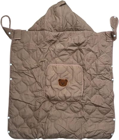 Draagzakhoes - Babyhoes Kinderwagen - Bescherming baby buiten - Waterdicht en winddicht - 80x85 cm - Koffie