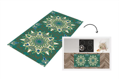 Keukenloper - Loper keuken - Mandala - Patronen - Zen - 120x60 cm - Keukenloper vinyl