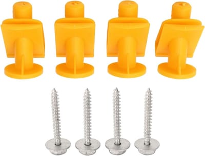 Undertray Bevestigingsclips Set voor Smart Fortwo W450 W451 - 8 Stuks Vervangende Motorbevestiging, Geel, Duurzaam en Betrouwbaar