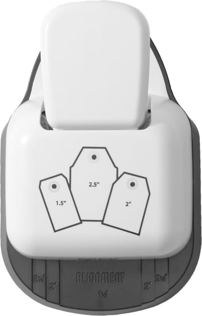 Paperfuel Pons - 3 in 1 Label Pons - 3,8 - 5,1 - 6,35 cm – voor Etiketten - Zwart-wit
