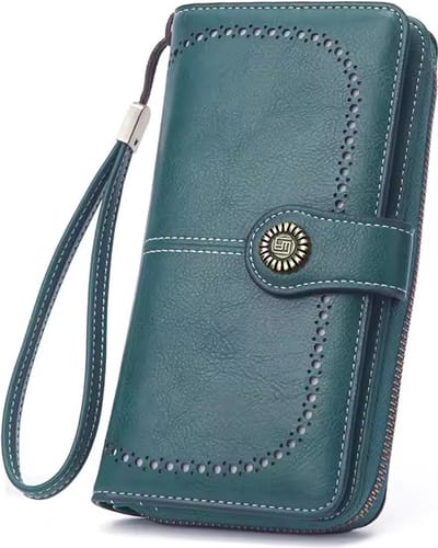 Portemonnee Dames, Portemonnee, Portemonnees, Portefeuille Dames, Dames Pasjes Houder, Card Holder Wallet, Portefeuille, Portefeuille Dames Met Kaarthouders, Creditcardhouder, Pasjeshouder Vrouwen, Moederdag, Valentijnsdag, Verjaardag, GROEN
