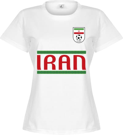 Iran Team T-Shirt - Wit - Dames - S