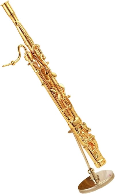 Muziekinstrument Beeldjes - Miniatuur Decoratie - Woonkamer Decoreren - Gedetailleerd Ontwerp - Tot 16 cm - Goudkleurig