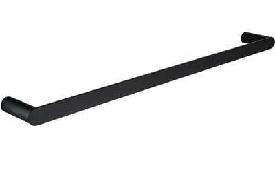 TOJ Handdoekstang - Handdoekrek - Handdoekhouder - Badkamer Rek voor Handdoeken - RVS - 60CM - Mat Zwart