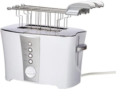 Thuys - Professioneel Broodrooster – Met Tostiklemmen – Verwarmen & Ontdooien - Met Kruimellade – 7 Standen – Compact Design – 600W – Wit
