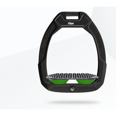 Veiligheidsbeugels voor paardrijden Endurance Zwart/Grijs/Groen Flex-On Safe-On