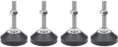 Dailygoods- Meubelnivelleringspoten Heavy Duty - Meubelpoten set van 4 - Hoogteversteller 50 mm - Stabiliteit - Draagvermogen 80 kg - Bescherming tegen krassen