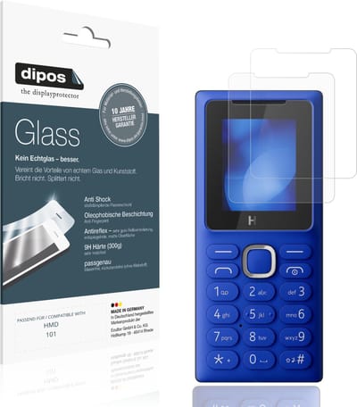 dipos – 2x Matte Pantserfolie geschikt voor HMD 101 | 9H Screenprotector