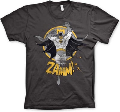 DC Comics Batman Heren Tshirt -L- Zamm! Grijs