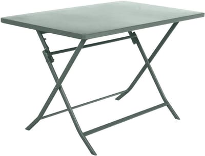 Buitentafel Rechthoekig - Tuin Tafel - Buiten Eten - Groot Oppervlak - 110 x 71 cm - Olijfgroen