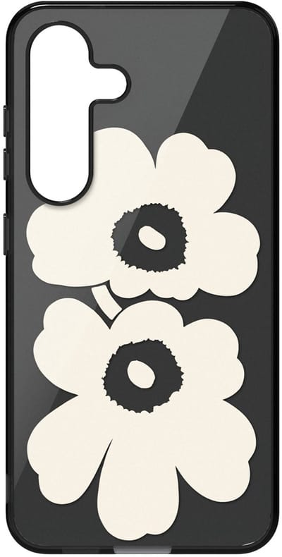 Samsung Galaxy S25 Hoesje - Unikko Hybrid Case - Marimekko - Cream