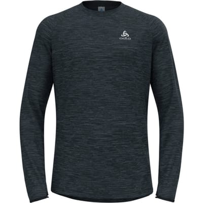 ODLO Midlayer RUN EASY WARM Mannen Sporttrui - Black Melange - Maat M