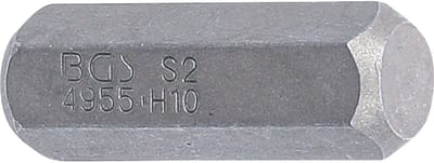BGS Bitsaandrijving buitenzeskant 10 mm (3/8") binnenzeskant...