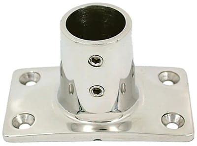 Oem Marine Roestvrij Staal Rechthoekige Steun Van 90° Zilver 22 mm