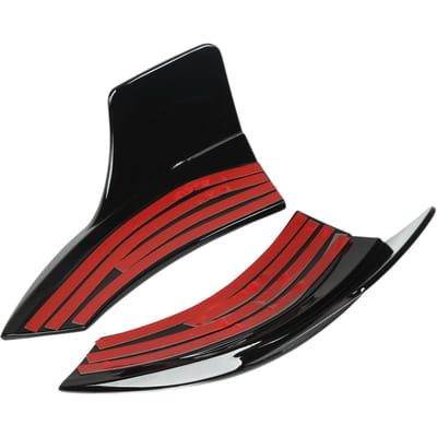 2 pièces de séparateur de pare-chocs avant, ailerons, grille de feux antibrouillard, garniture inférieure de remplacement pour Mercedes-Benz Classe GLB X247 black