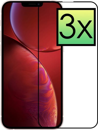 Screenprotector - 3 Stuks - Geschikt voor Apple iPhone 14 Plus - Full Cover - Beschermglas - Gehard Glas - Tempered Glass - Screen Protector