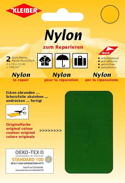 Sterke Nylon Reparatiepatches Zelfklevend Waterdicht Groen