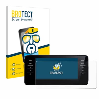 BROTECT - Screenprotector voor Skoda Scala Infosystem Amundsen 9.2" 2022 - Folie Beschermfolie transparant