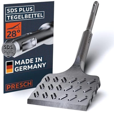 Extra brede SDS-plus tegelsnijbeitel - 75mm - Duurzaam en eenvoudig in gebruik - Voor het moeiteloos verwijderen van tegels