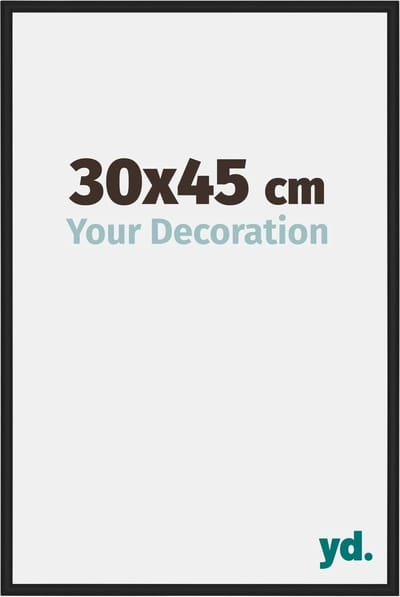 Your Decoration - Fotolijst 30x45 cm - Aluminium - Zwart Mat - New York
