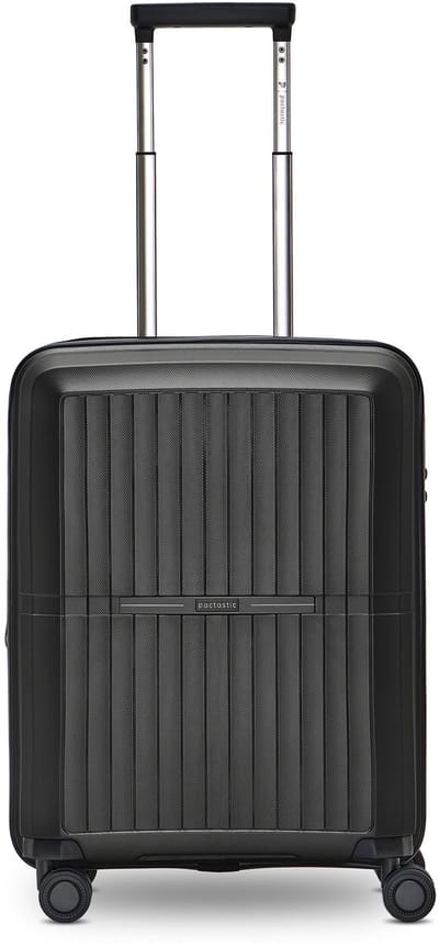Pactastic Collection 01 Cabin Trolley Black - Metallic Zwart 55cm