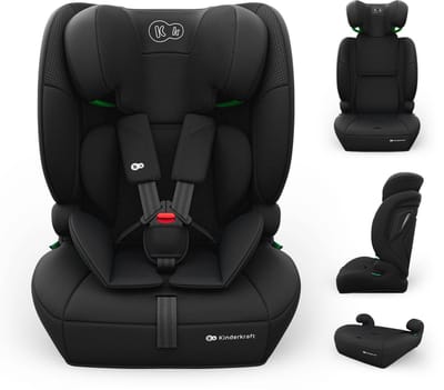 Kinderkraft COMFORT UP 2 PLUS – Autostoel - 3-in-1 - Verstelbare Hoofdsteun - Zwart