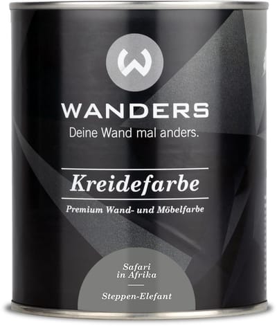 Wanders24 Krijtverf meubelverf – Steppen Elefant grijs – 750 ml mat