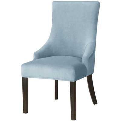 Fluwelen Eetkamerstoelhoezen Elastisch Wasbaar Hoge Rug Schuinlopende Stoelhoes Stretch Accent Bruiloftsstoelen Zitkussenhoes voor Thuis gray