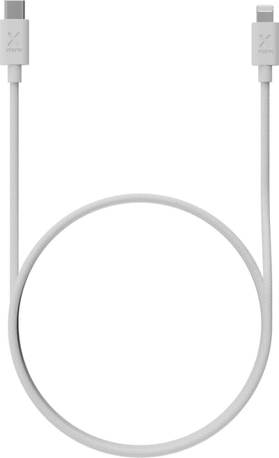Xtorm Go2 USB-C naar Lightning Kabel - 1 Meter - Extra stevige USB-C Kabels - Oplaadsnoer - Oplaadkabel geschikt voor Smartphone / ipad - Wit
