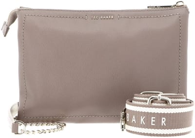 Ted Baker Leren schoudertas Larinda Webbing Leather Crossbody Bag Taupe